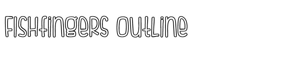 FishFingers Outline font